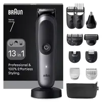 Braun AIO7560 juuksetrimmer/-lõikusmasin Must, Hall 14 Liitiumioon (Li-Ion)