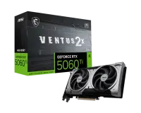 MSI GeForce RTX 5060 Ti 16G VENTUS 2X OC PLUS | NVIDIA | 16 GB | GeForce RTX 5060 Ti | GDDR7 | HDMI ports quantity 1 | PCI Express Gen 5 x16 (uses x8)