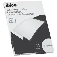 Lamineerimistaskud Ibico Basics, A4, 125 mic, läikiv, 100 tk/pakend