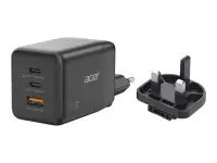 Acer | 100W GaN charger, 2x USB-C + 1x USB-A ports