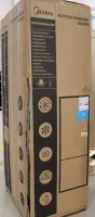 SALE OUT. Midea MDRB548MME46 Refrigerator, E, Freestanding, Combi, Height 186 cm, Fridge net 271L, Freezer net 130L, Grey | Midea Refrigerator | MDRB548MME46 | Energy efficiency class E | Free standing | Combi | Height 186 cm | No Frost system | Fridge net capacity 271 L | Freezer net capacity 130 L | 35 dB | Grey | DAMAGED PACKAGING, DENT ON THE L – pilt 2