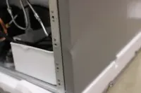 SALE OUT. Midea MDRB548MME46 Refrigerator, E, Freestanding, Combi, Height 186 cm, Fridge net 271L, Freezer net 130L, Grey | Midea Refrigerator | MDRB548MME46 | Energy efficiency class E | Free standing | Combi | Height 186 cm | No Frost system | Fridge net capacity 271 L | Freezer net capacity 130 L | 35 dB | Grey | DAMAGED PACKAGING, DENT ON THE L – pilt 8