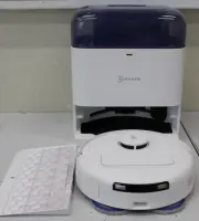 SALE OUT. Ecovacs DEEBOT mini Vacuum cleaner, Robot, Wet&Dry, ZeroTangle Technology, Agile Navigation, White/Blue + Auto-empty station | Ecovacs Robotic Vacuum Cleaner | DEEBOT mini BLUE | Wet&Dry | Li-ion | 3200 mAh | Dust capacity 1.8 L | 8000 Pa | White/Blue | DAMAGED PACKAGING, ITEM USED, SCRATCHED AND DIRTY – pilt 10