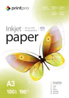 ColorWay PrintPro Photo Paper, 100 sheets | Matte | 190 g/m² | A3