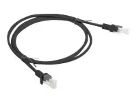 Lanberg | Patch cable - CAT 6 | RJ-45 - male | RJ-45 - male | 1 m | Black | RAL 9004