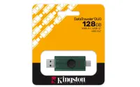 Kingston DataTraveler Duo | 128 GB | USB Type-C/Type-A | Black/Green – pilt 6