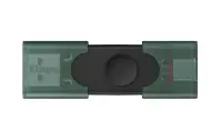 Kingston DataTraveler Duo | 128 GB | USB Type-C/Type-A | Black/Green