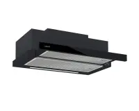 CATA Hood | TFH 6830 GBK | Telescopic | Energy efficiency class A+++ | Width 60 cm | 795 m³/h | Electronic | LED | Black Glass
