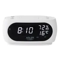 Adler LED clock with thermometer | AD 1186