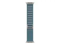 Apple 49mm Light Blue Alpine Loop - Large - Natural Titanium Finish | Apple