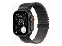 Apple Watch Ultra 3 GPS + Cellular 49mm Black Titanium Case with Black Titanium Milanese Loop - Medium | Apple