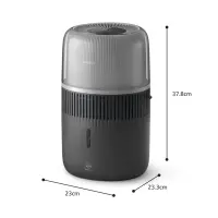 Philips 5000 series HU5710/03 õhuniisuti Ultrahelilained 4,5 l Hõbe 14,1 W – pilt 14