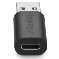 Lindy 41904 kaabli soomuutja USB 3.2 Type A USB 3.2 Type C Must – pilt 5