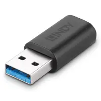 Lindy 41904 kaabli soomuutja USB 3.2 Type A USB 3.2 Type C Must – pilt 7