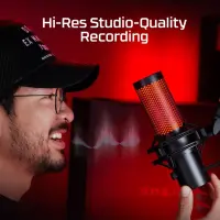 HyperX QuadCast 2 - USB Microphone (Black) Must Taskuhäälingu mikrofon – pilt 16