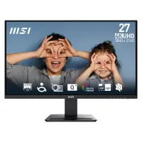 MSI Pro MP273U PC lamekuvar 68,6 cm (27") 3840 x 2160 pikslit 4K Ultra HD Must