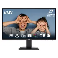 MSI Pro MP273U PC lamekuvar 68,6 cm (27") 3840 x 2160 pikslit 4K Ultra HD Must – pilt 20
