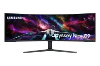 Samsung G95NC PC lamekuvar 144,8 cm (57") 7680 x 2160 pikslit Dual UHD LED Must, Valge