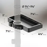 DESK MOUNT ACC ORGANIZER/BLACK A35-B ONKRON – pilt 7