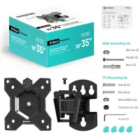 TV SET ACC WALL MOUNT /10-35"/BLACK R3-B ONKRON