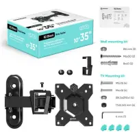 TV SET ACC WALL MOUNT /10-35"/BLACK R2-B ONKRON – pilt 3