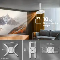 PROJECTOR ACC MOUNT/WHITE K3A-W ONKRON – pilt 7
