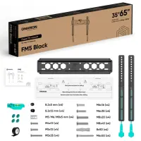 TV SET ACC WALL MOUNT /35-65"/BLACK FM5-B ONKRON – pilt 3