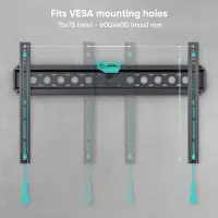 TV SET ACC WALL MOUNT /43-85"/BLACK FM6-B ONKRON – pilt 2