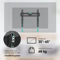 TV SET ACC WALL MOUNT /32-70"/BLACK TM5-B ONKRON – pilt 6
