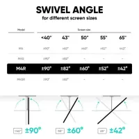 TV SET ACC WALL MOUNT /32-65"/BLACK M4R-B ONKRON – pilt 2