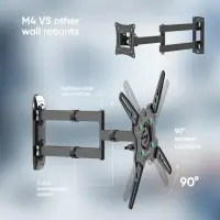 TV SET ACC WALL MOUNT /32-65"/BLACK M4R-B ONKRON – pilt 4