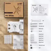 TV SET ACC WALL MOUNT /32-65"/WHITE M4-W ONKRON – pilt 8