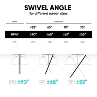 TV SET ACC WALL MOUNT /40-75"/BLACK NP47-B ONKRON – pilt 9