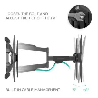 TV SET ACC WALL MOUNT /40-75"/BLACK NP47-B ONKRON – pilt 13
