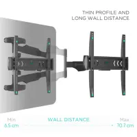 TV SET ACC WALL MOUNT /40-75"/BLACK NP47-B ONKRON – pilt 15