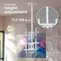 TV SET ACC CEILING MOUNT/32-80" WHITE N1L-W ONKRON – pilt 6