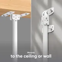 TV SET ACC CEILING MOUNT/32-80" WHITE N1L-W ONKRON – pilt 9