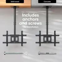 TV SET ACC CEILING MOUNT/32-80" BLACK N1L-B ONKRON