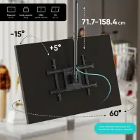 TV SET ACC CEILING MOUNT/32-80" BLACK N1L-B ONKRON – pilt 6