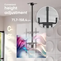 TV SET ACC CEILING MOUNT/32-80" BLACK N1L-B ONKRON – pilt 9