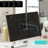 TV SET ACC CEILING MOUNT/32-80" BLACK N2L-B ONKRON – pilt 2