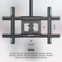 TV SET ACC CEILING MOUNT/32-80" BLACK N2L-B ONKRON – pilt 7