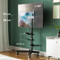 TV SET ACC ADJUSTABLE STAND/26-65" BLACK TS1137-B ONKRON