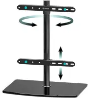 TV SET ACC DESKTOP STAND/32-75" BLACK PT3-B ONKRON