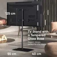 TV SET ACC FLOOR STAND /30-60"/BLACK TS5065-B ONKRON – pilt 6