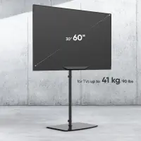 TV SET ACC FLOOR STAND /30-60"/BLACK TS5065-B ONKRON – pilt 9