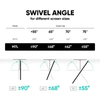 TV SET ACC WALL MOUNT/40-75"/BLACK M7L-B ONKRON – pilt 3