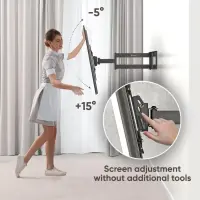 TV SET ACC WALL MOUNT/40-75"/BLACK M7L-B ONKRON – pilt 8