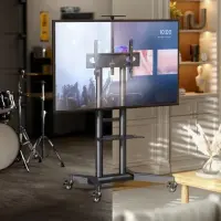 TV SET ACC MOBILE STAND/32-75"/BLACK TS1571-B ONKRON