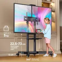 TV SET ACC MOBILE STAND/32-75"/BLACK TS1571-B ONKRON – pilt 7
